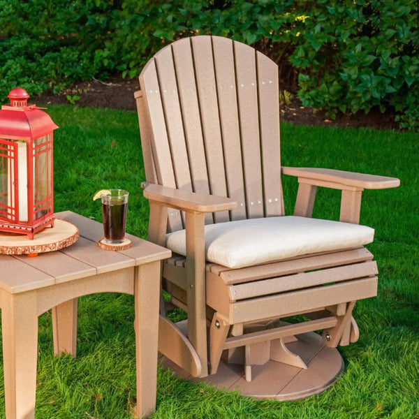LuxCraft Adirondack Poly Composite Swivel Glider Chair
