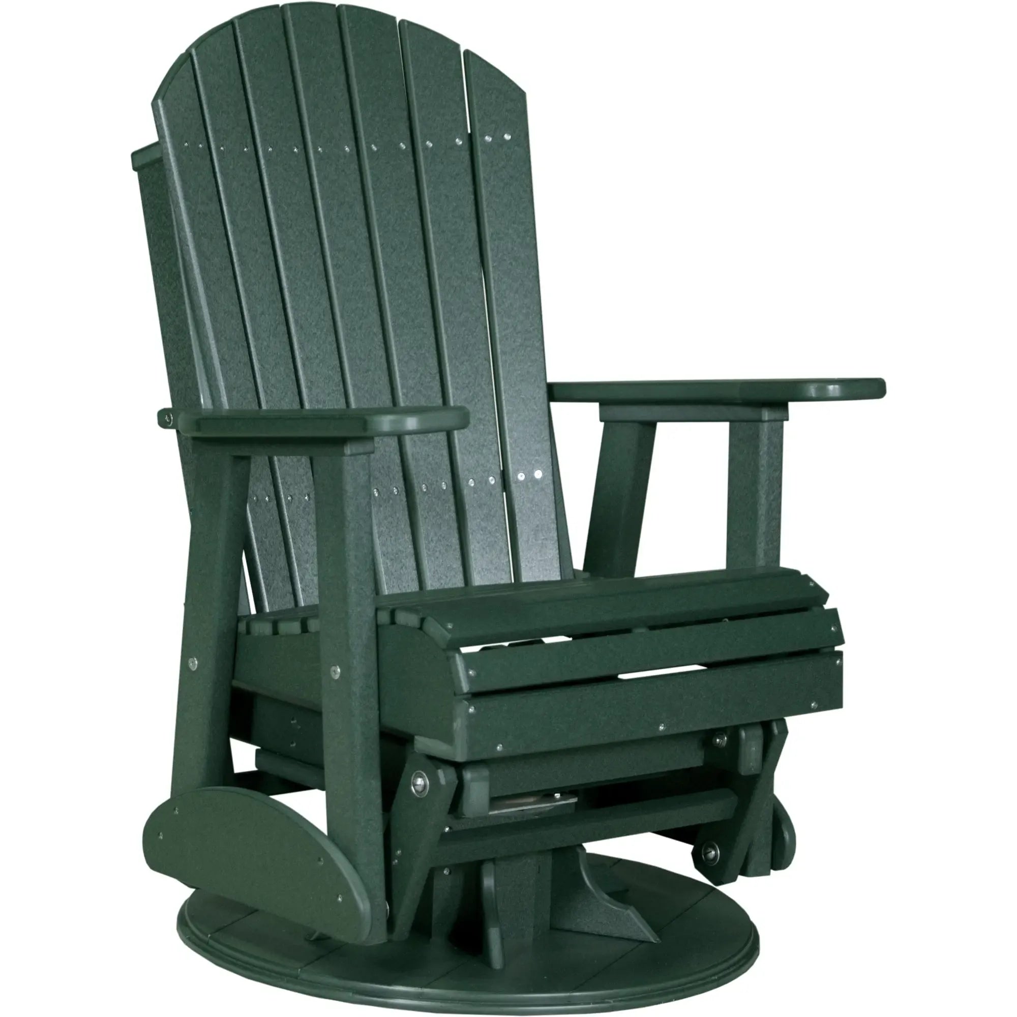 LuxCraft Adirondack Poly Composite Swivel Glider Chair