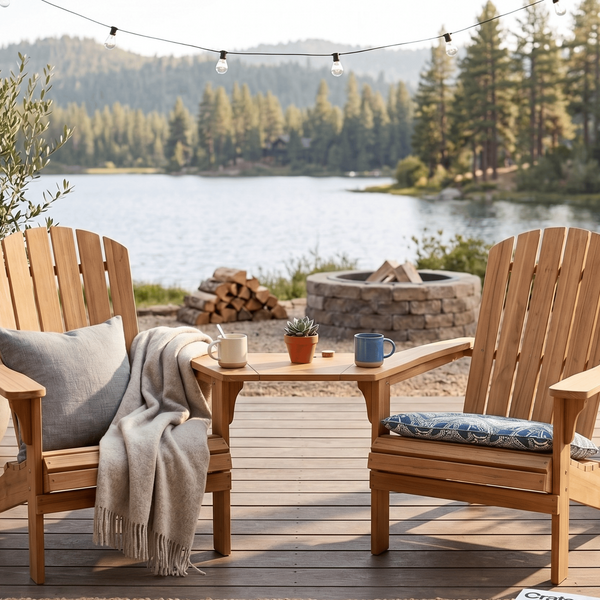 Berlin Gardens Outdoor Adirondack Chair Tete-a-Tete