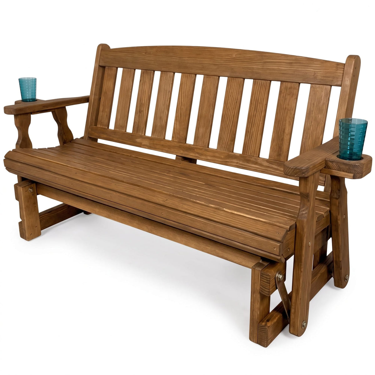 Amish Casual 6 Foot Mission Wood Porch Glider