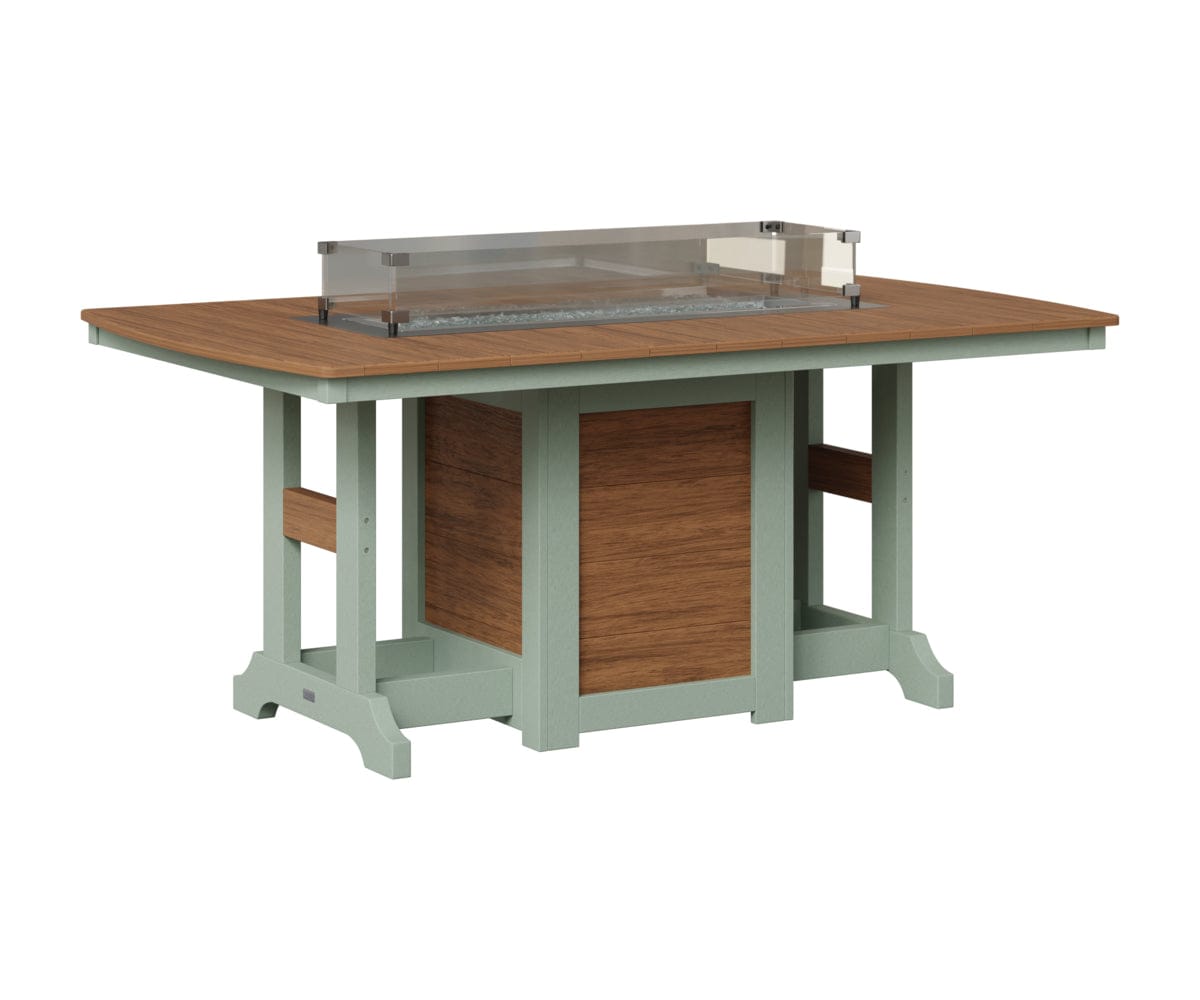 Berlin Gardens Garden Classic Fire Pit Poly Lumber Dining Table