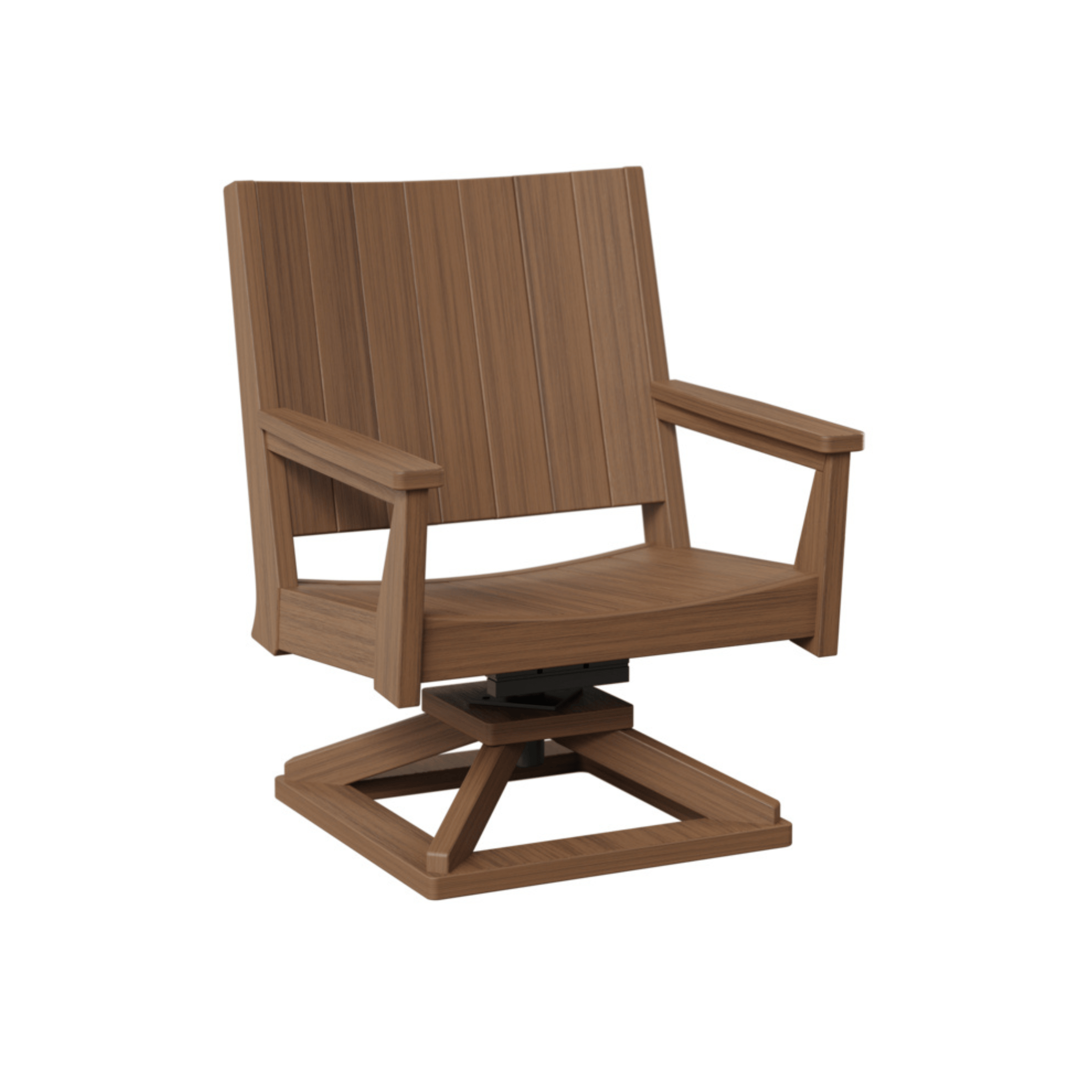 Berlin Gardens Mayhew Chat Poly Lumber Swivel Rocker