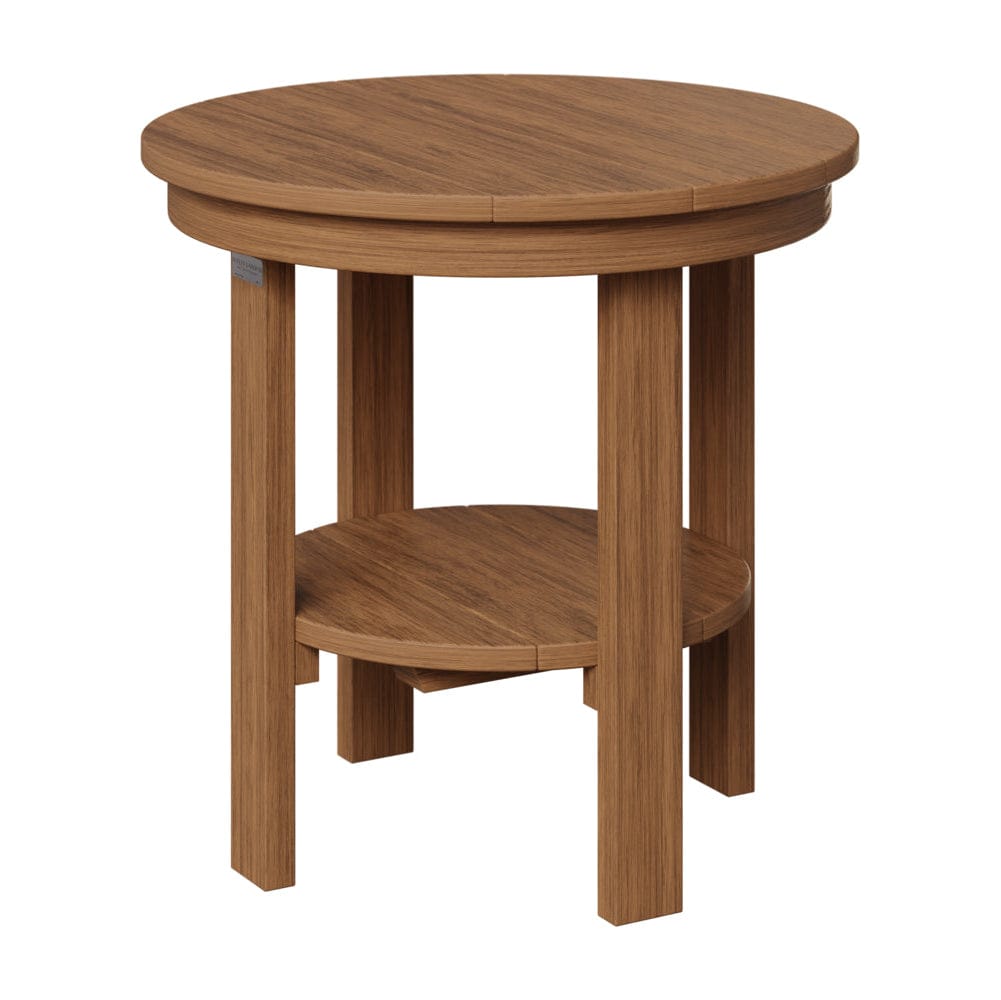 Berlin Gardens Poly Lumber Round End Dining Table