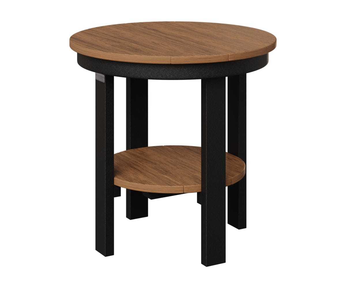 Berlin Gardens Poly Lumber Round End Dining Table