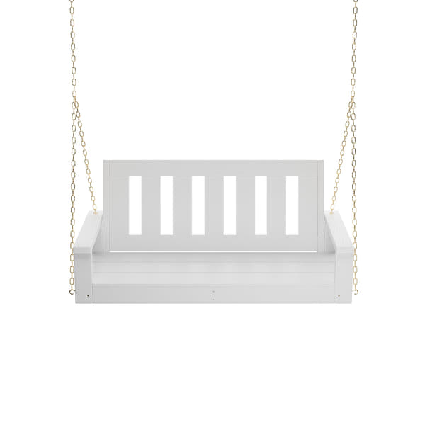Porchgate Amish Heavy Duty 700 Lb 4-Foot Ardmore Porch Swing - Pure White
