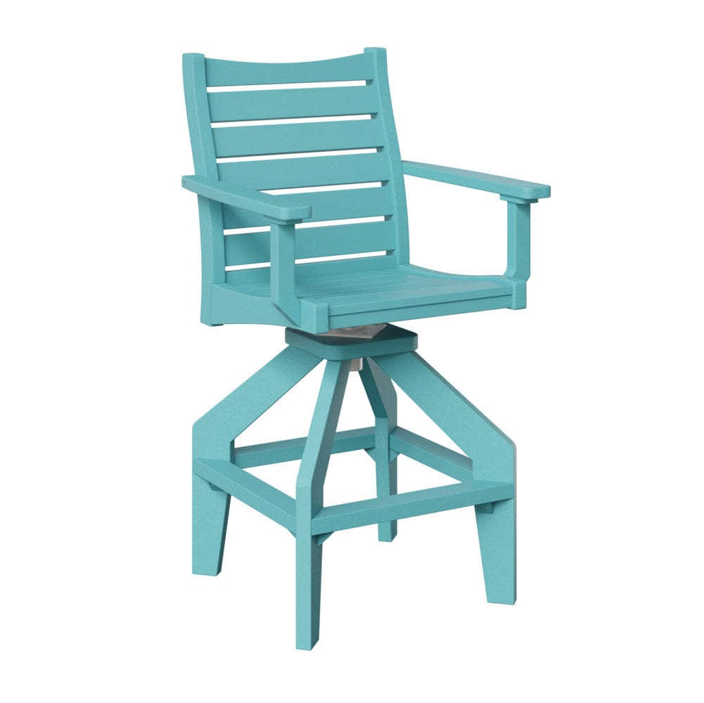 Berlin Gardens Bristol Outdoor Poly Lumber Swivel Bar Chair