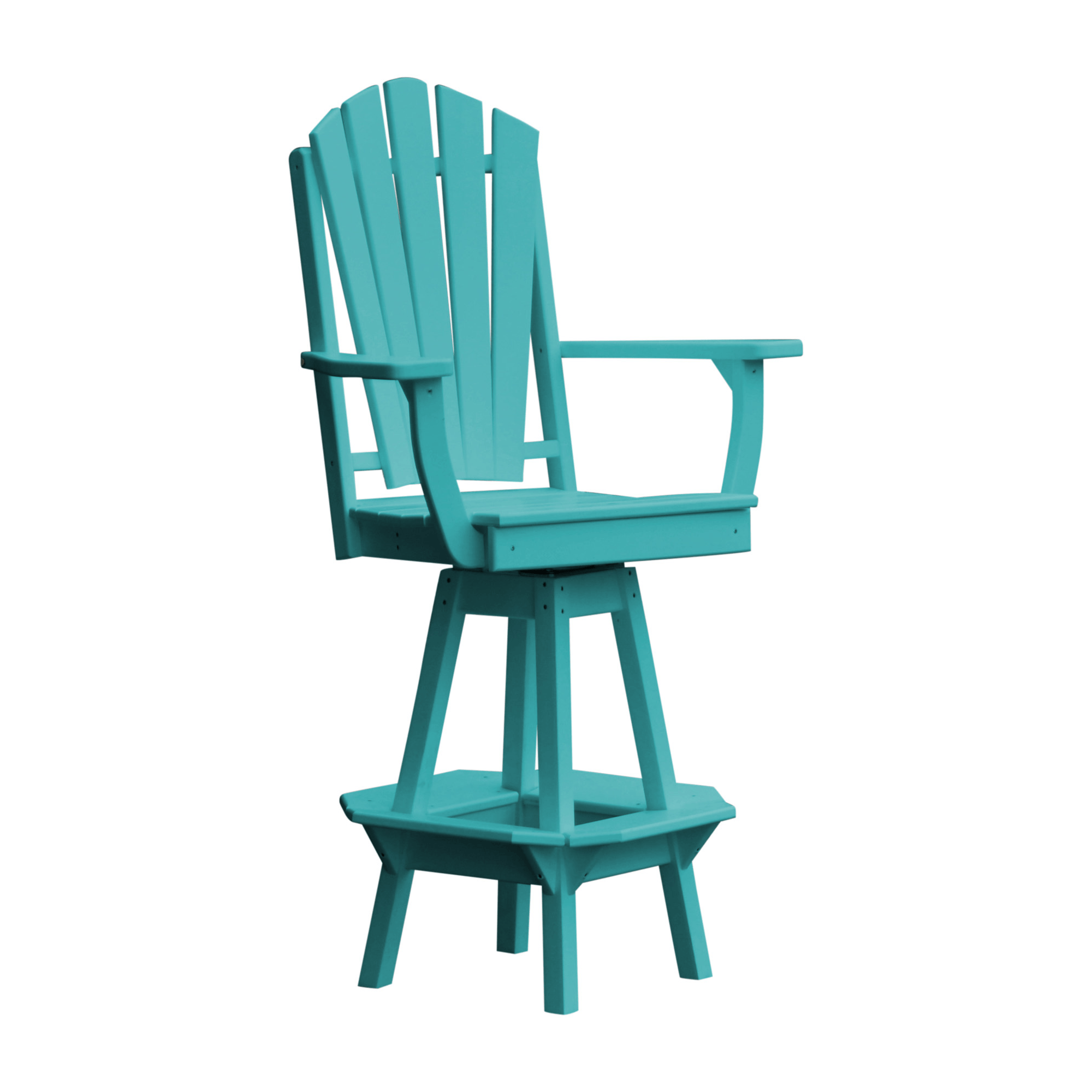 Keystone Amish Co. Sunburst Poly Composite Swivel Bar Chair