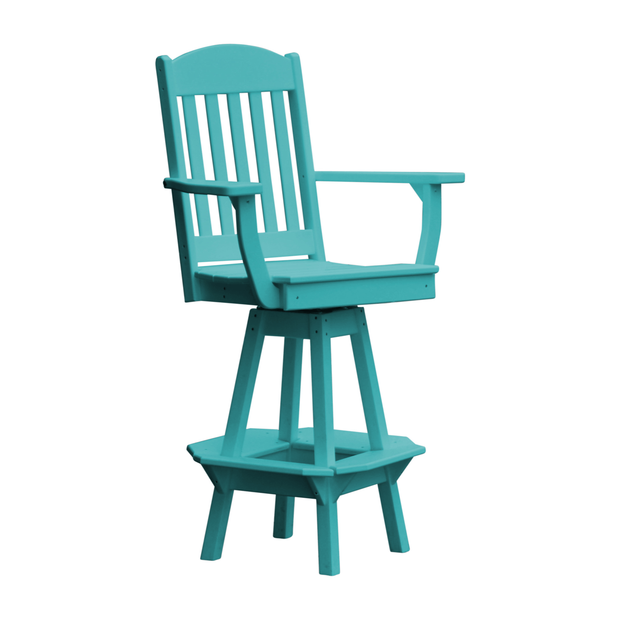 Keystone Amish Co. Classic Poly Composite Swivel Bar Chair