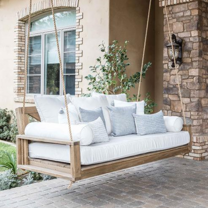 Malvern Porch Swing Bed in Oak Stain