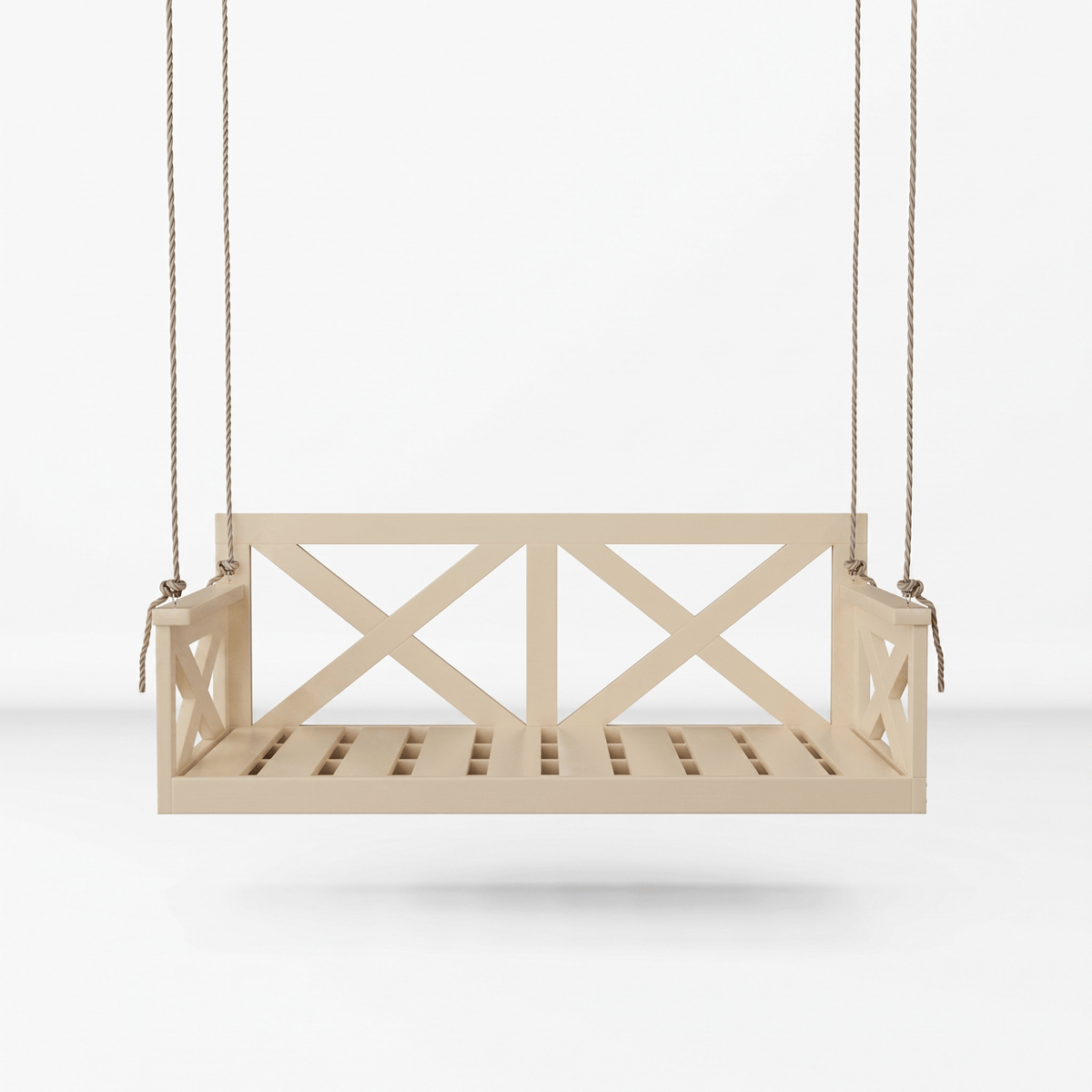 Amish Casual The Bradford Twin Swing Bed, Relaxed Khaki