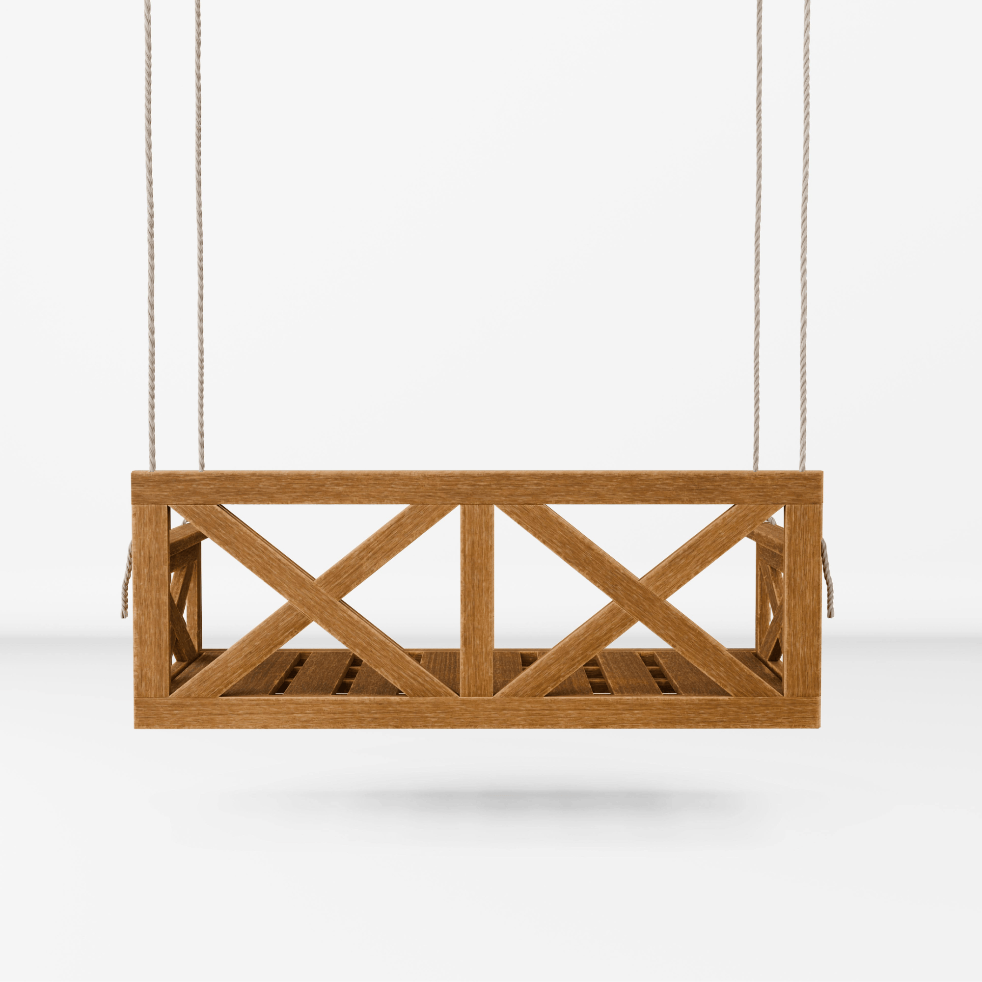Amish Casual The Bradford Twin Swing Bed, Oak