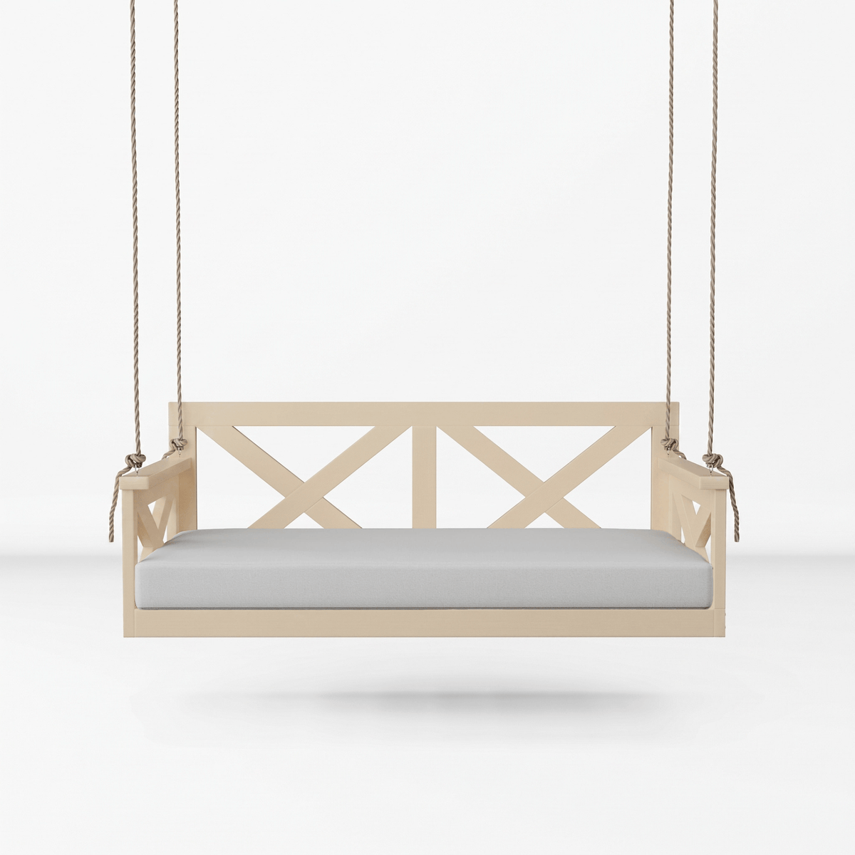 Amish Casual The Bradford Twin Swing Bed, Relaxed Khaki