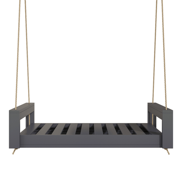 Breezy Acres The Lancaster Daybed Wooden Swing in Gray Paint