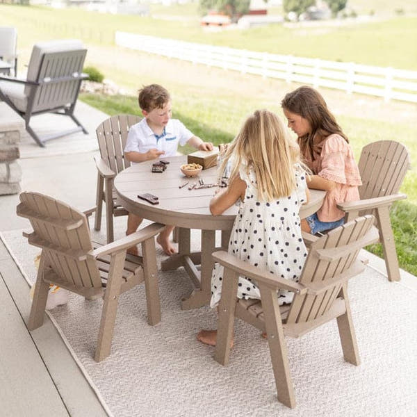 Berlin Gardens Comfo Back Poly Lumber Dining Chair for Kids