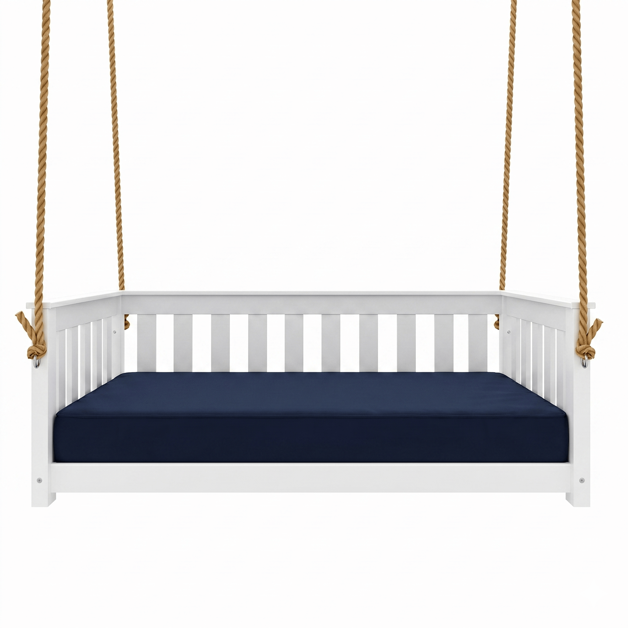 East Green Beckett Poly Composite Daybed Swing with Cushion, Crib Size