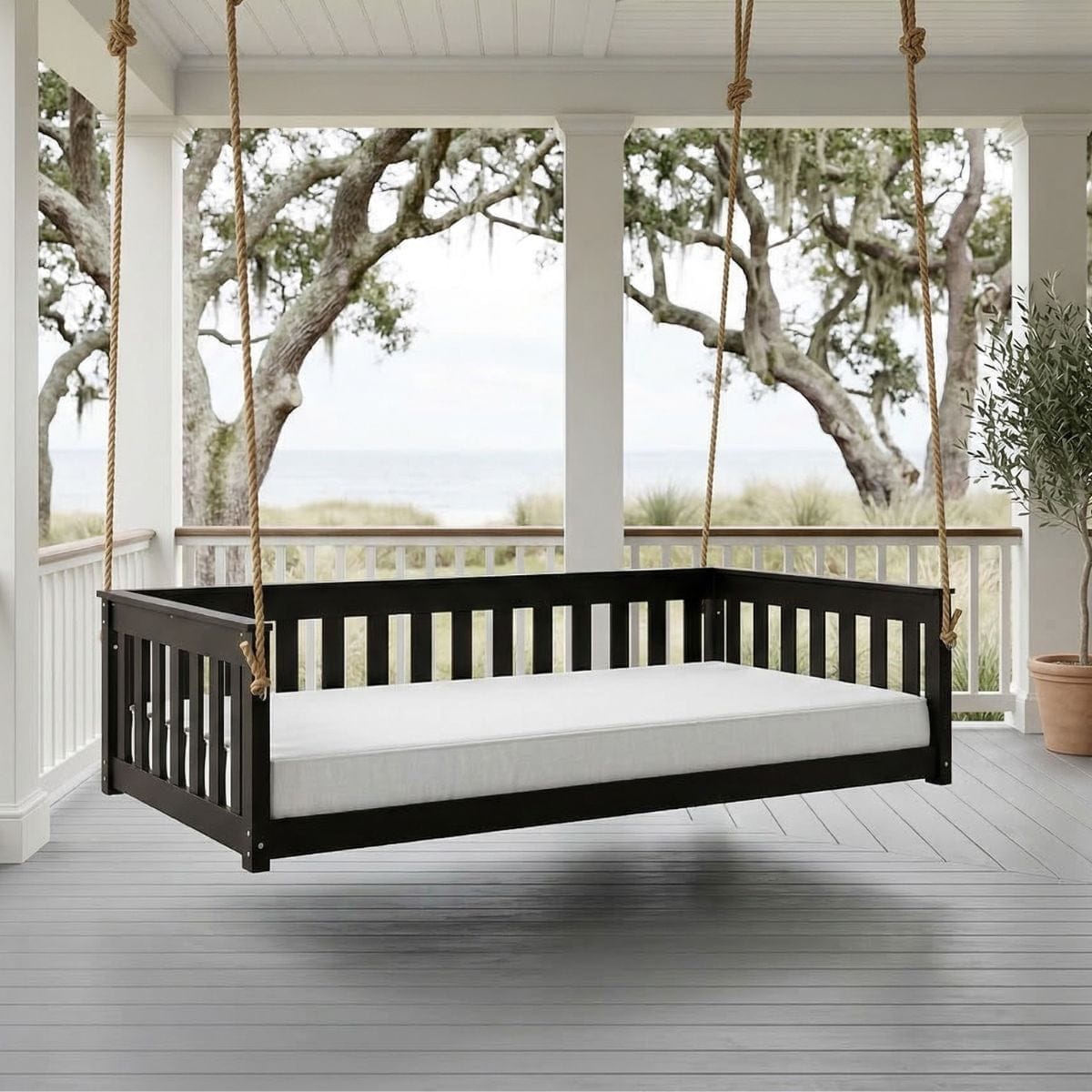 East Green Beckett Poly Composite Daybed Swing
