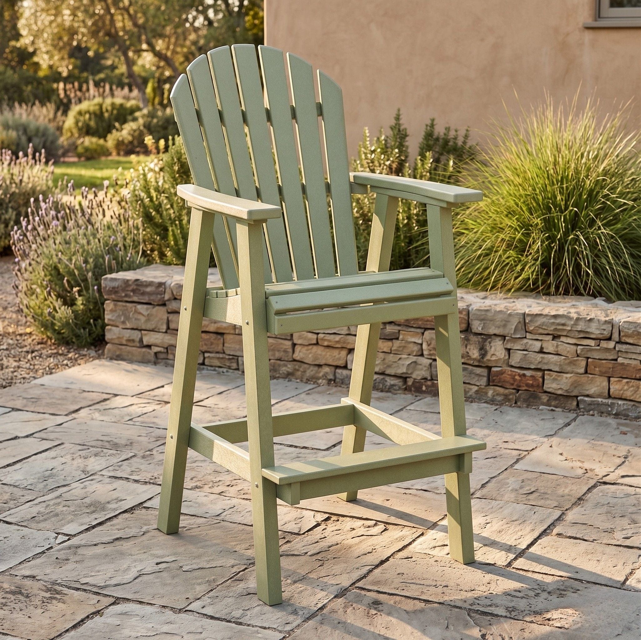 Berlin Gardens Comfo Back Poly Lumber 30" Extra Tall Chair