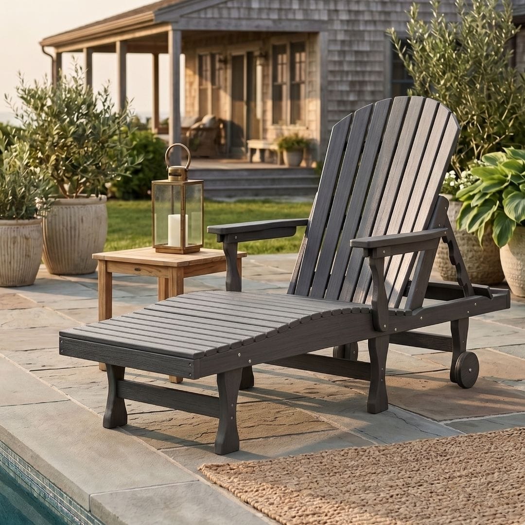 Berlin Gardens Comfo Back Poly Lumber Chaise Lounge