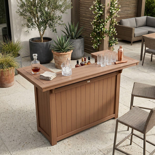 Berlin Gardens Poly Lumber Outdoor Island & Bar