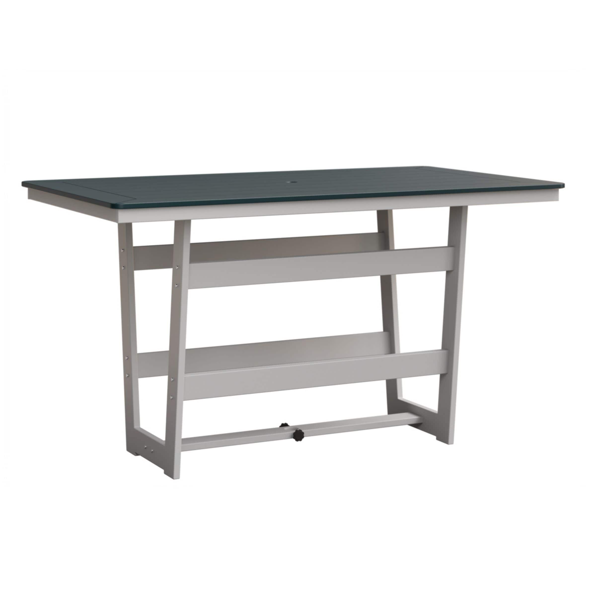Berlin Gardens Hudson 70" Outdoor Poly Lumber Rectangular Bar Table