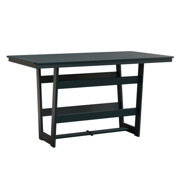 Berlin Gardens Hudson 70" Outdoor Poly Lumber Rectangular Bar Table