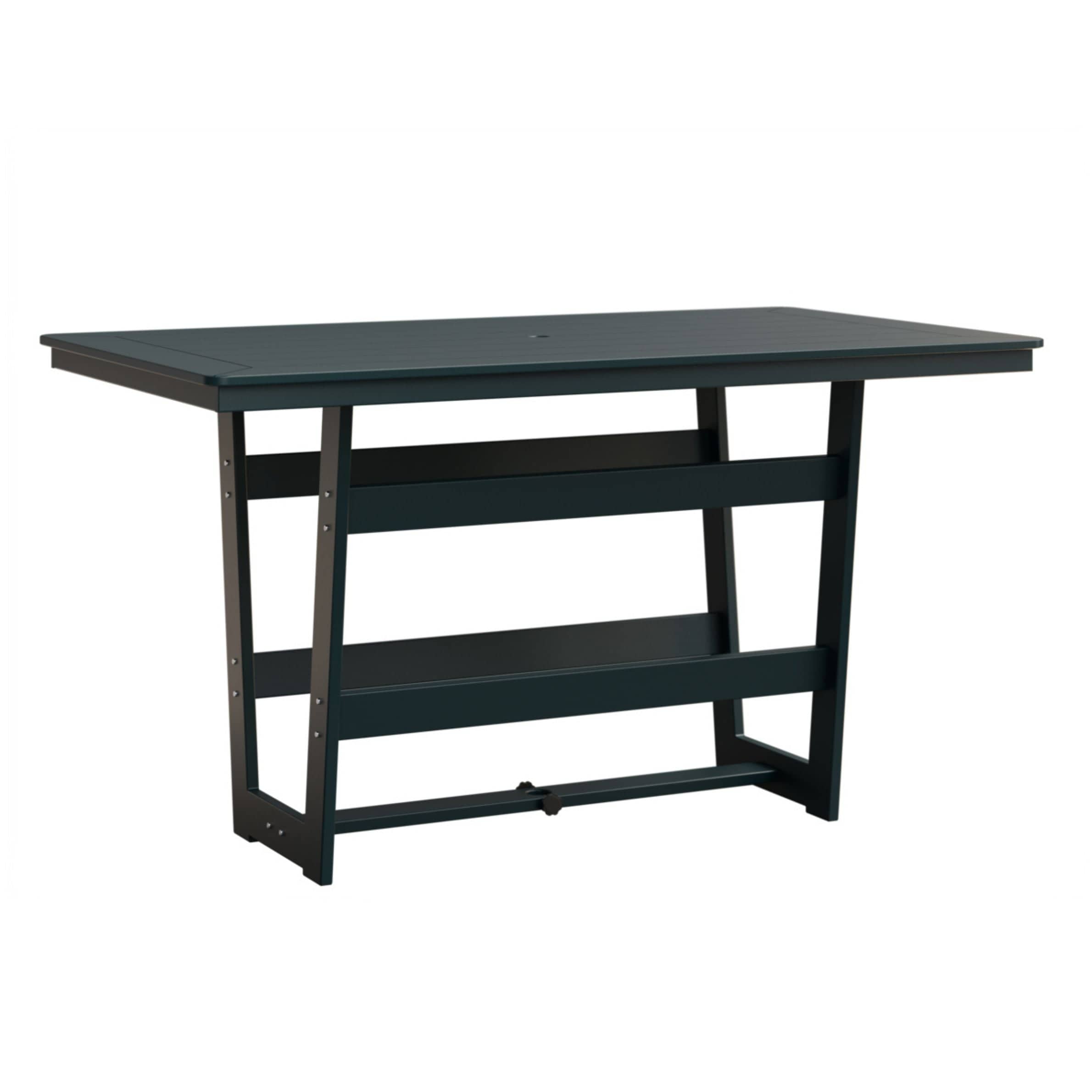Berlin Gardens Hudson 70" Outdoor Poly Lumber Rectangular Bar Table