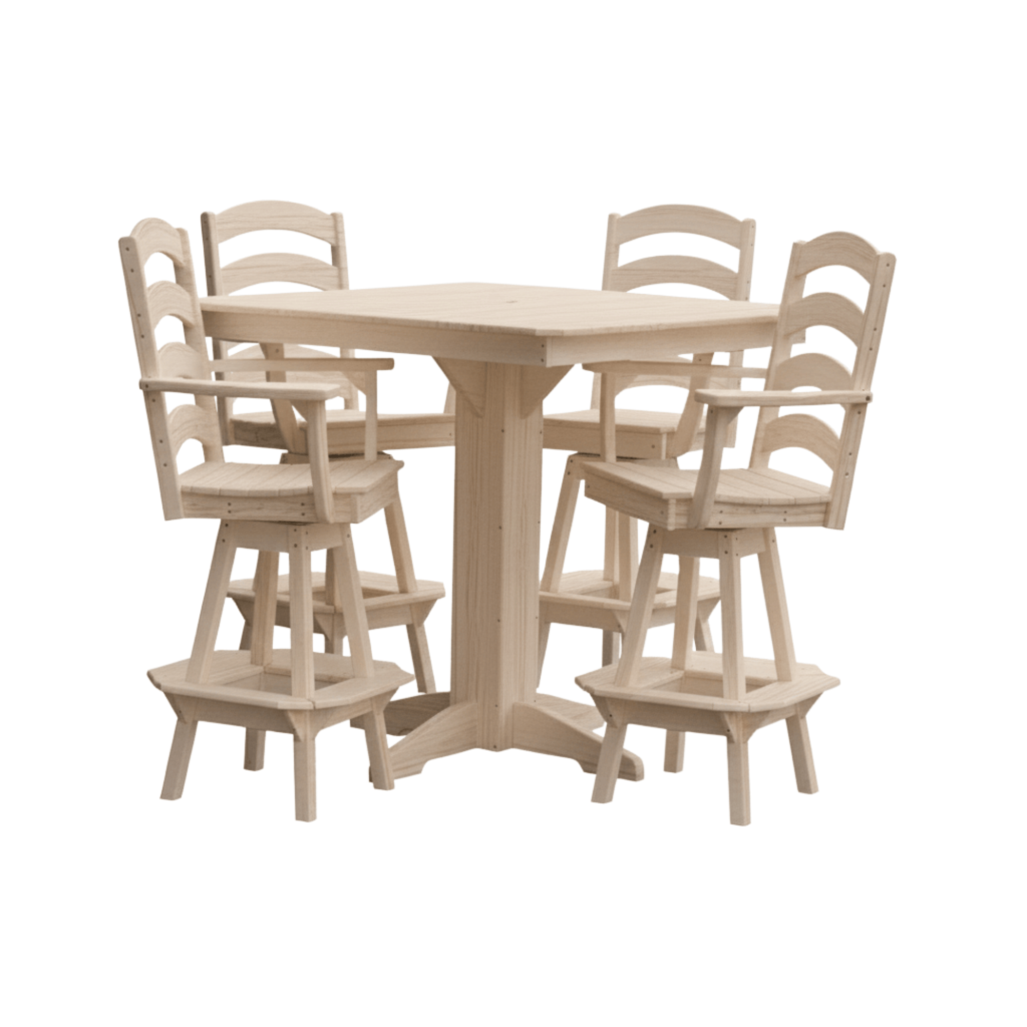 Keystone Amish Co. Josie 5-Piece Poly Outdoor Bar Dining Set