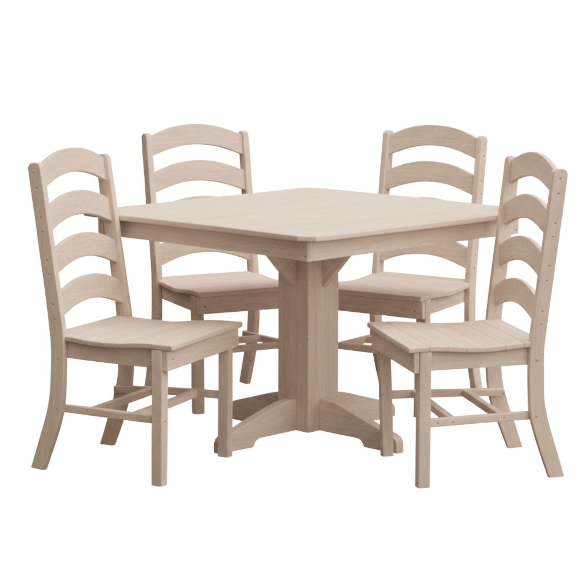 Keystone Amish Co. Josie 5-Piece Square Poly Outdoor Dining Set