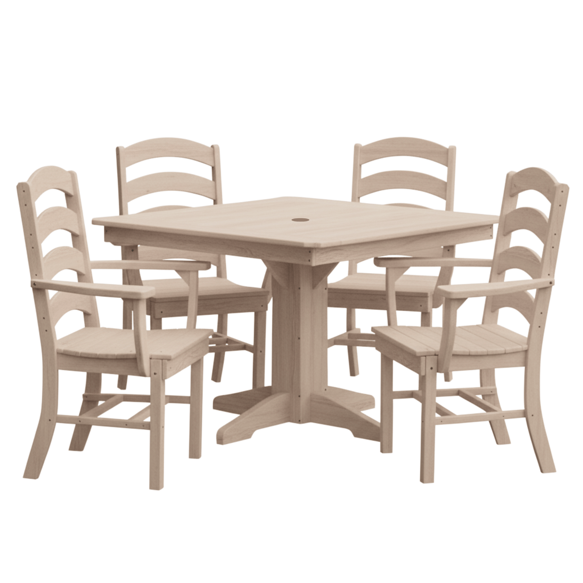 Keystone Amish Co. Josie 5-Piece Square Poly Outdoor Dining Set