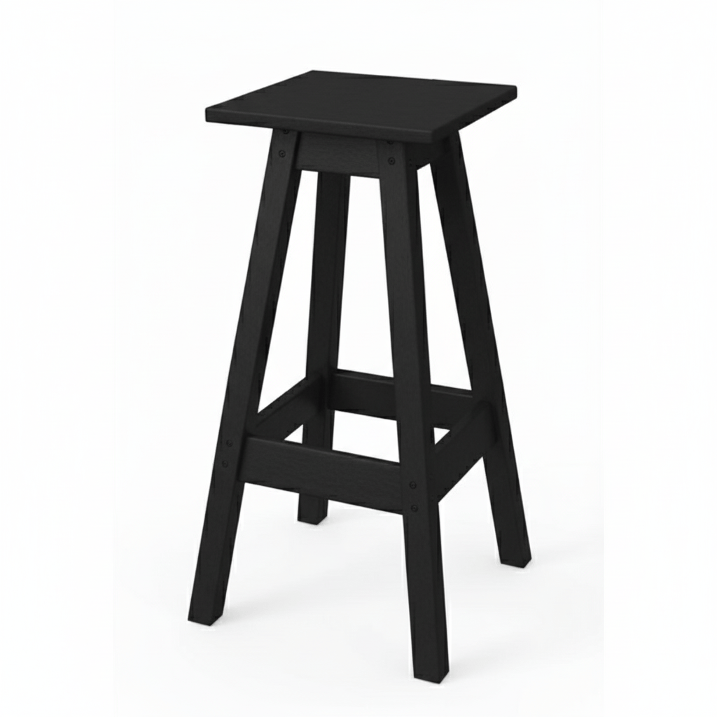 Keystone Amish Co. Poly Square Outdoor Bar Stool