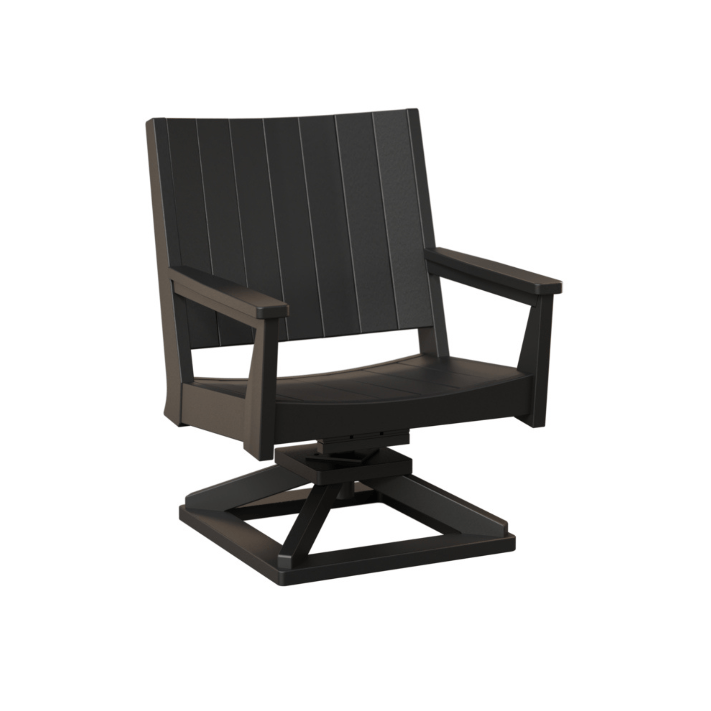 Berlin Gardens Mayhew Chat Poly Lumber Swivel Rocker