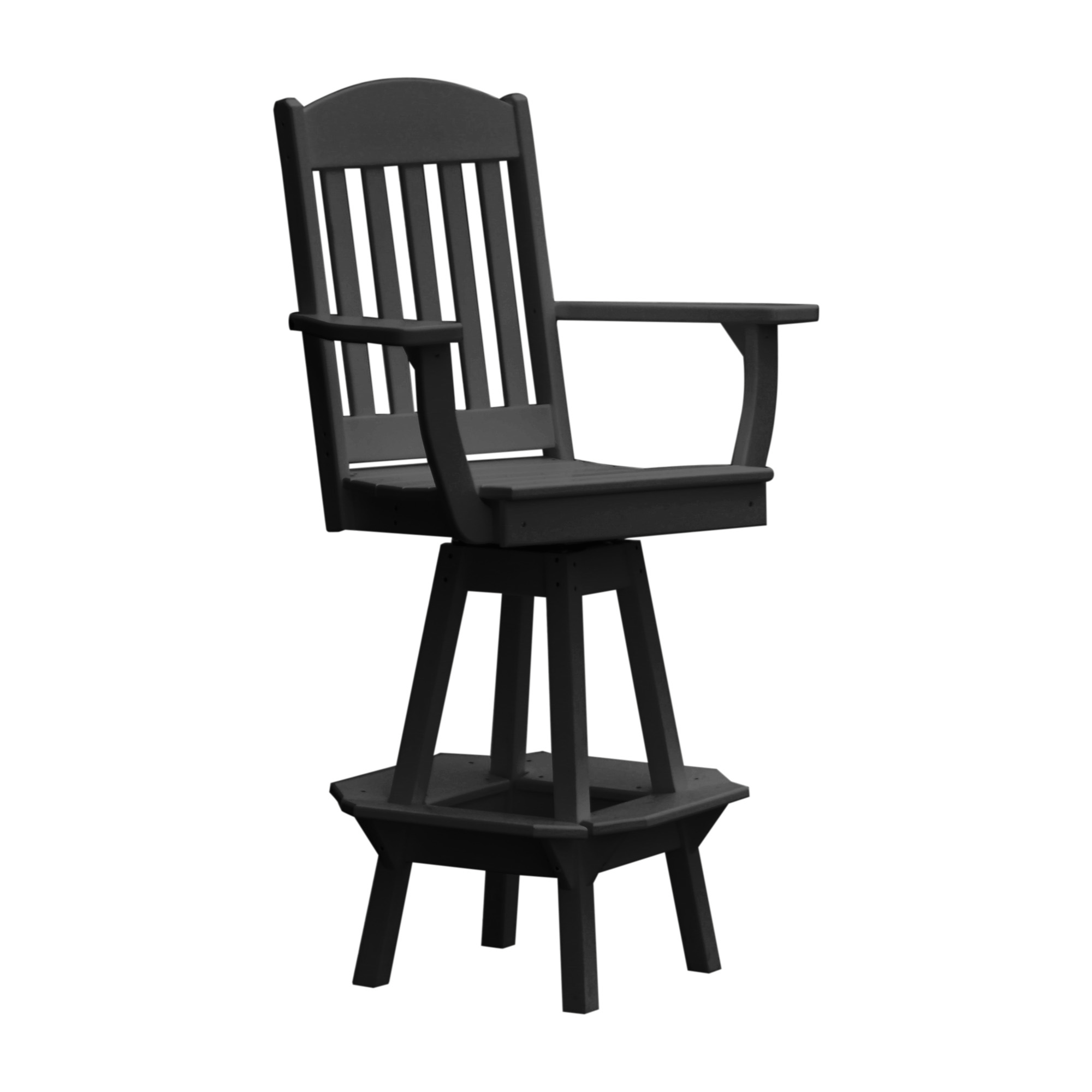 Keystone Amish Co. Classic Poly Composite Swivel Bar Chair