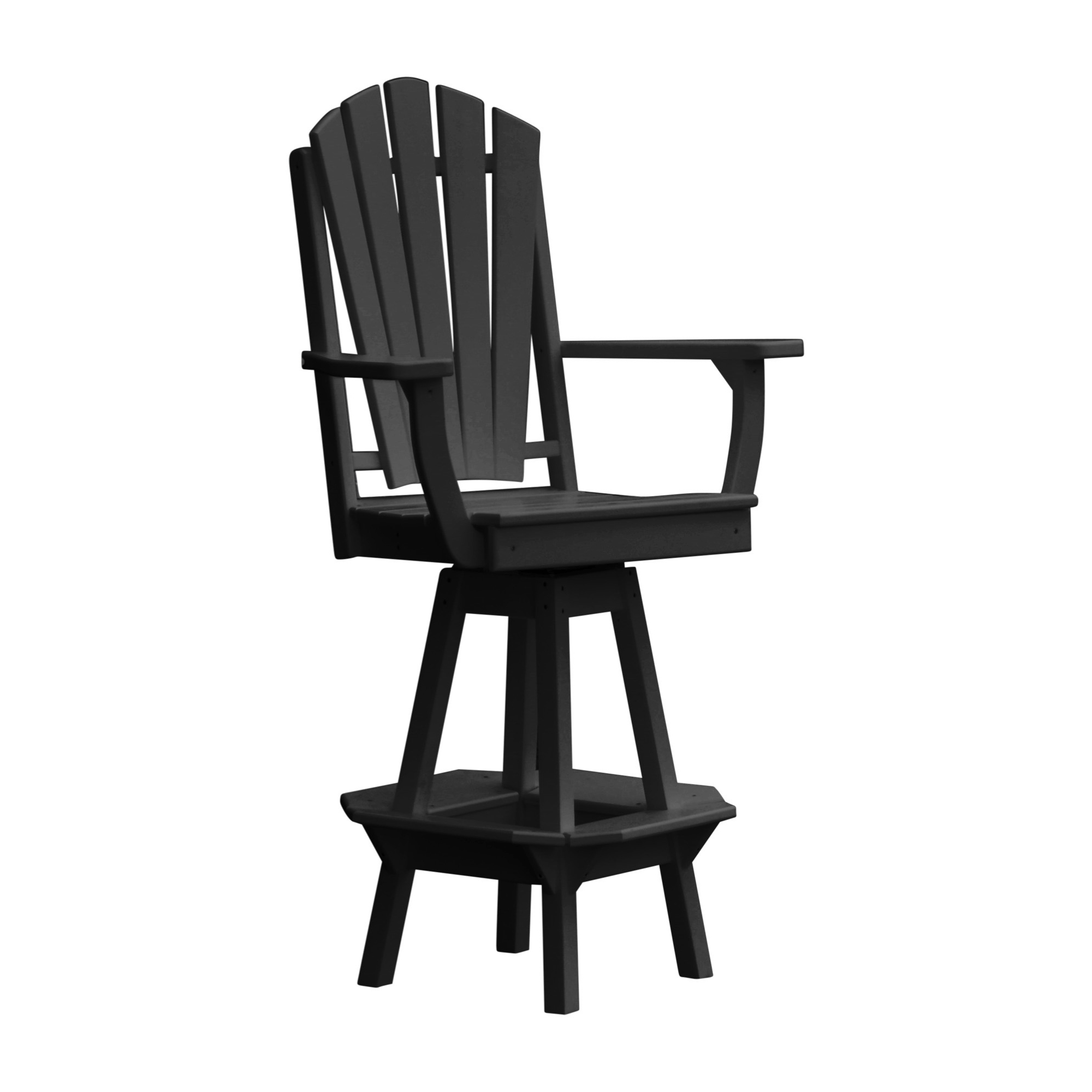 Keystone Amish Co. Sunburst Poly Composite Swivel Bar Chair