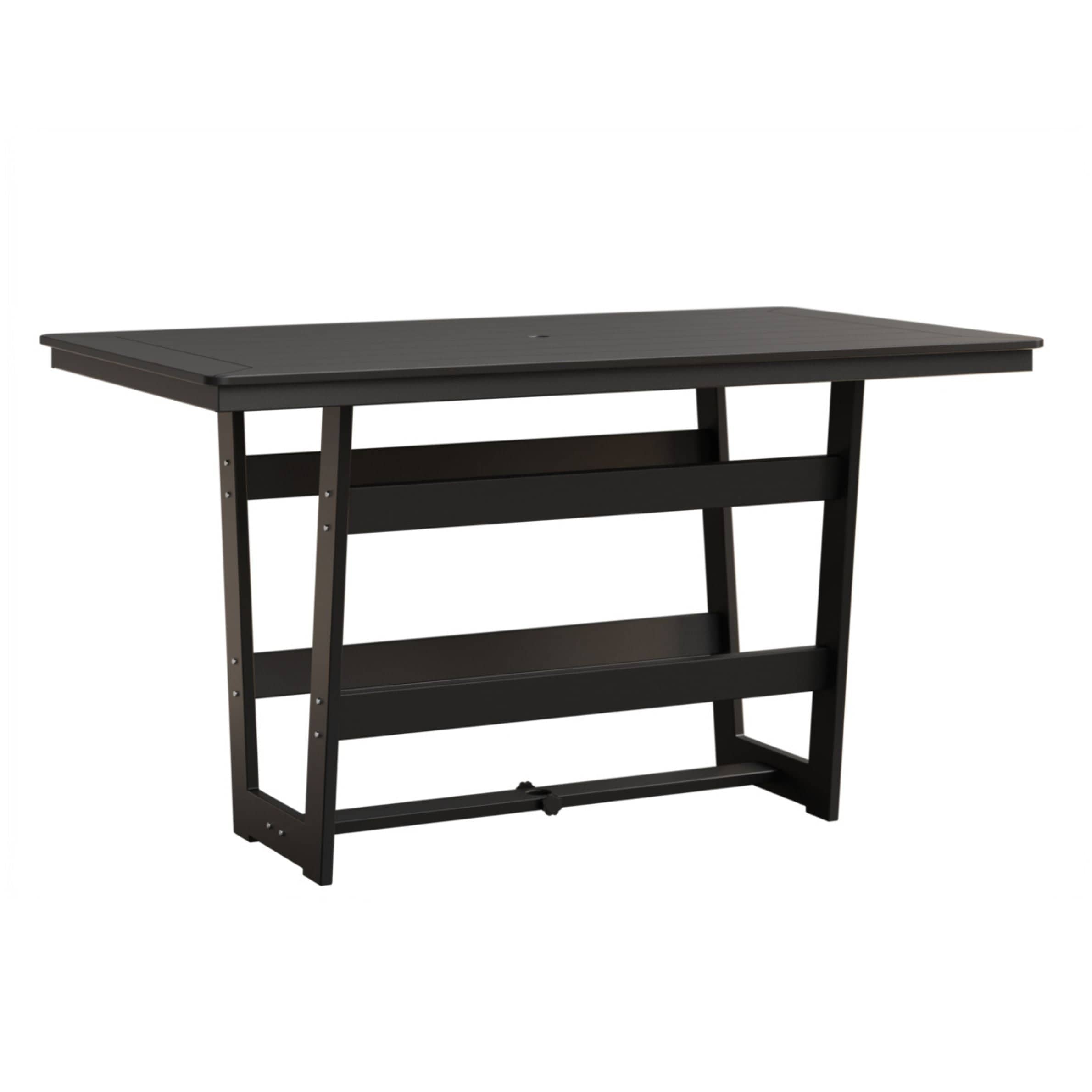 Berlin Gardens Hudson 70" Outdoor Poly Lumber Rectangular Bar Table