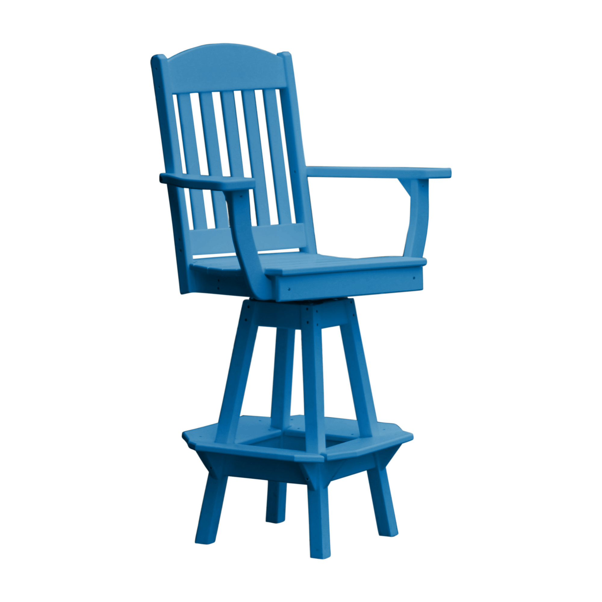 Keystone Amish Co. Classic Poly Composite Swivel Bar Chair