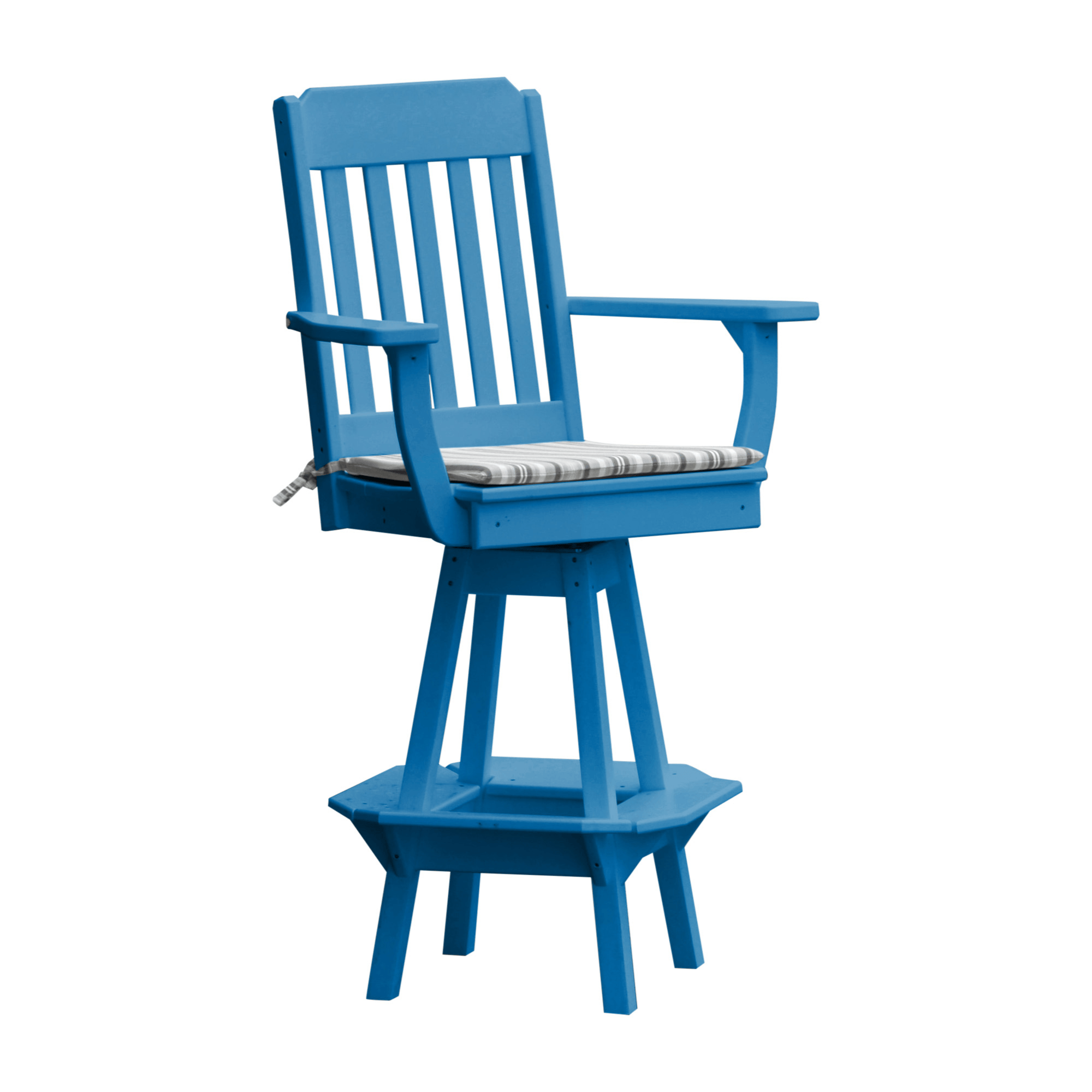 Keystone Amish Co. Traditional Poly Composite Swivel Bar Chair