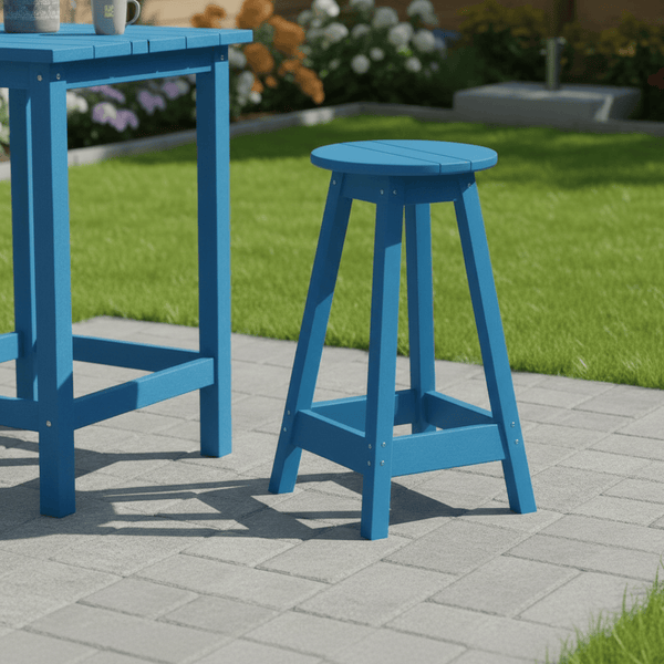 Keystone Amish Co. Poly Round Counter Height Stool