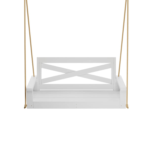 Porchgate Amish Heavy Duty 700 Lb 5-Foot Boardwalk Porch Swing - Pure White