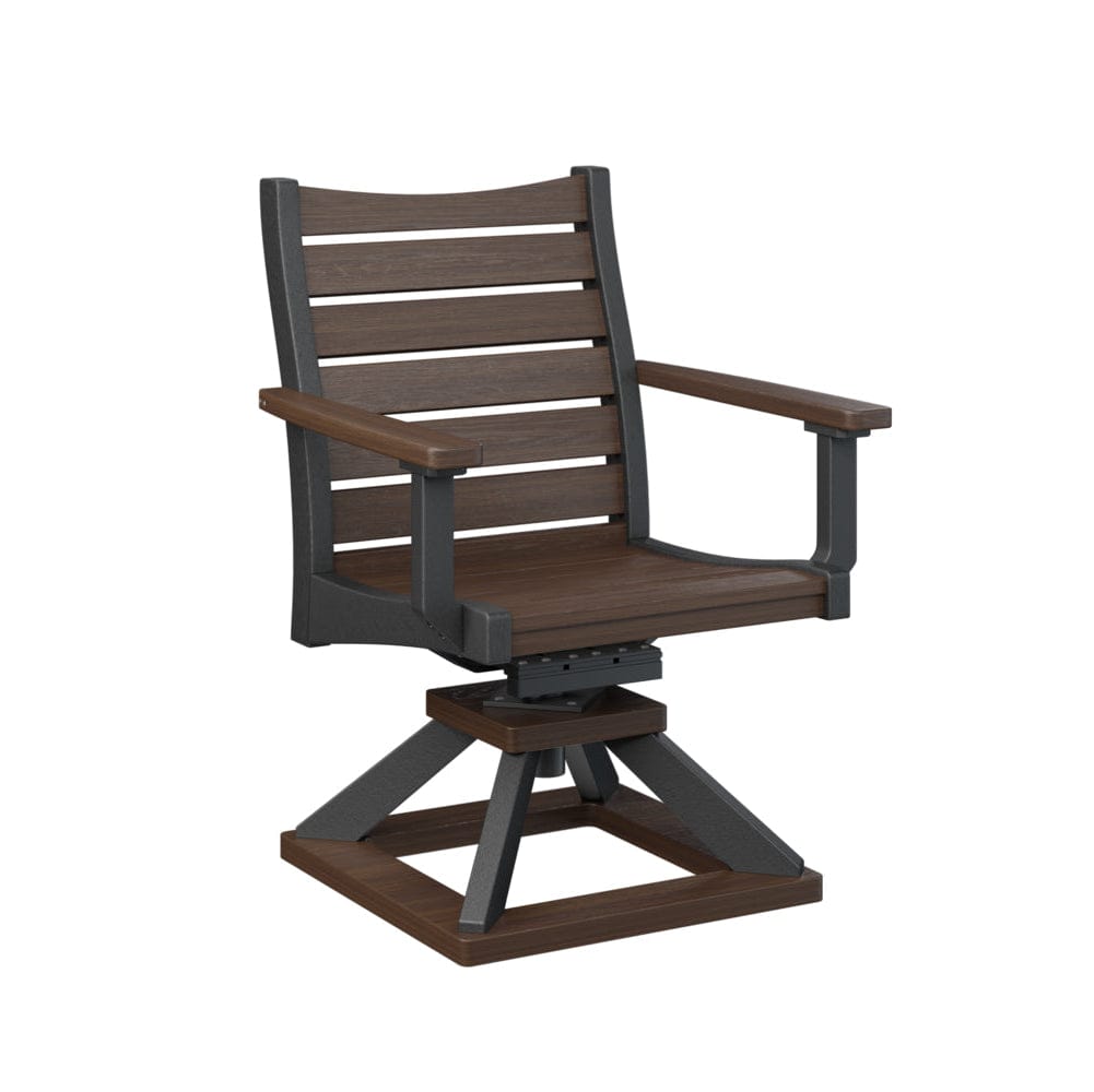 Berlin Gardens Bristol Swivel Rocker Poly Lumber Dining Chair