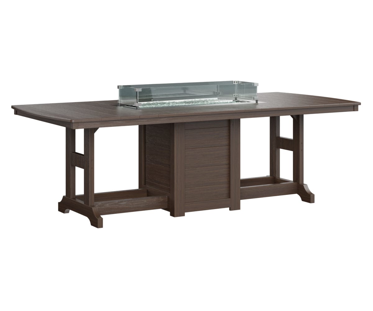 Berlin Gardens Garden Classic Fire Pit Poly Lumber Dining Table