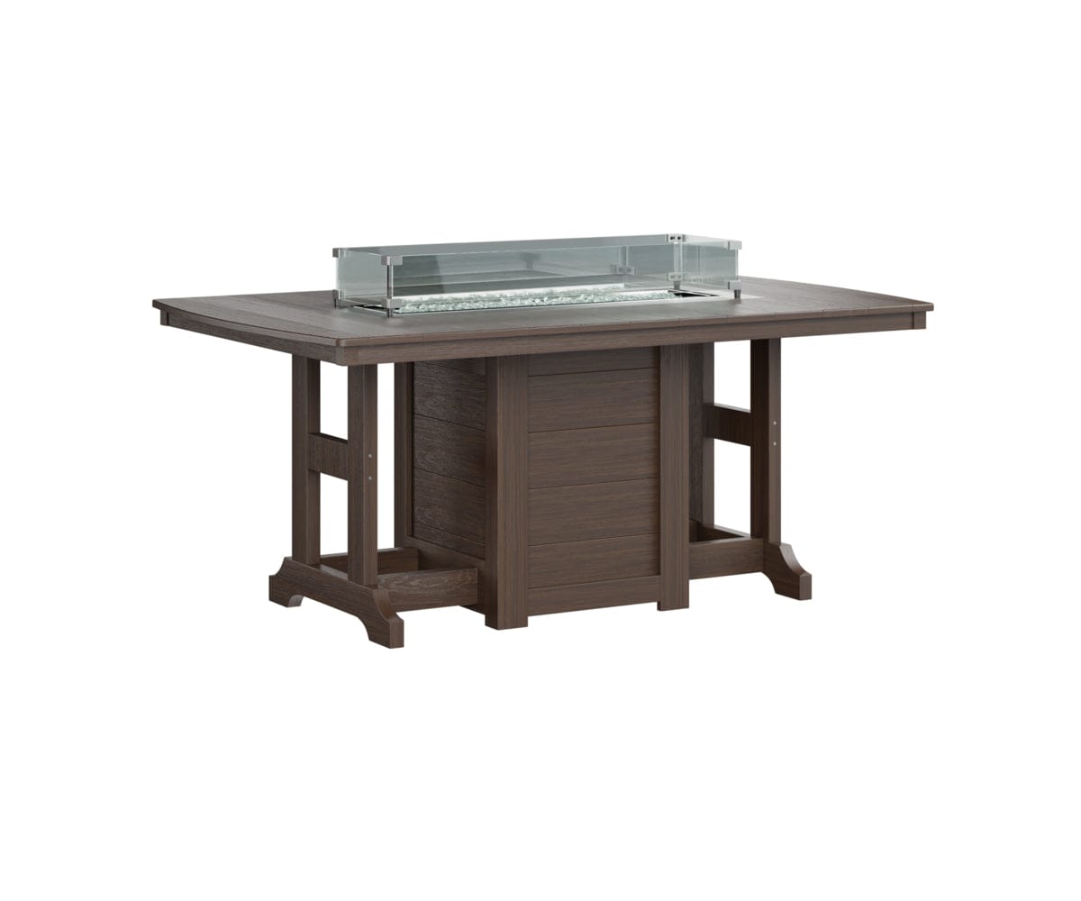 Berlin Gardens Garden Classic Fire Pit Poly Lumber Dining Table