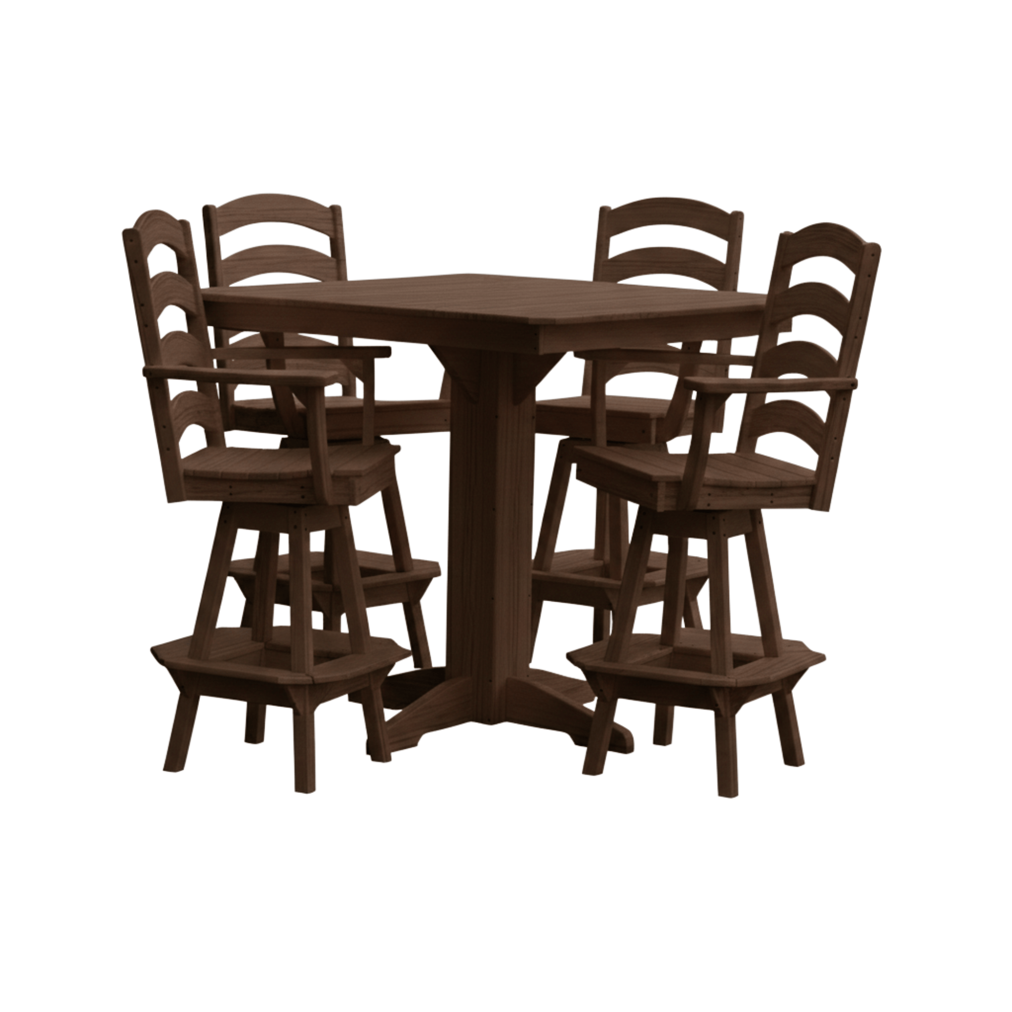Keystone Amish Co. Josie 5-Piece Poly Outdoor Bar Dining Set