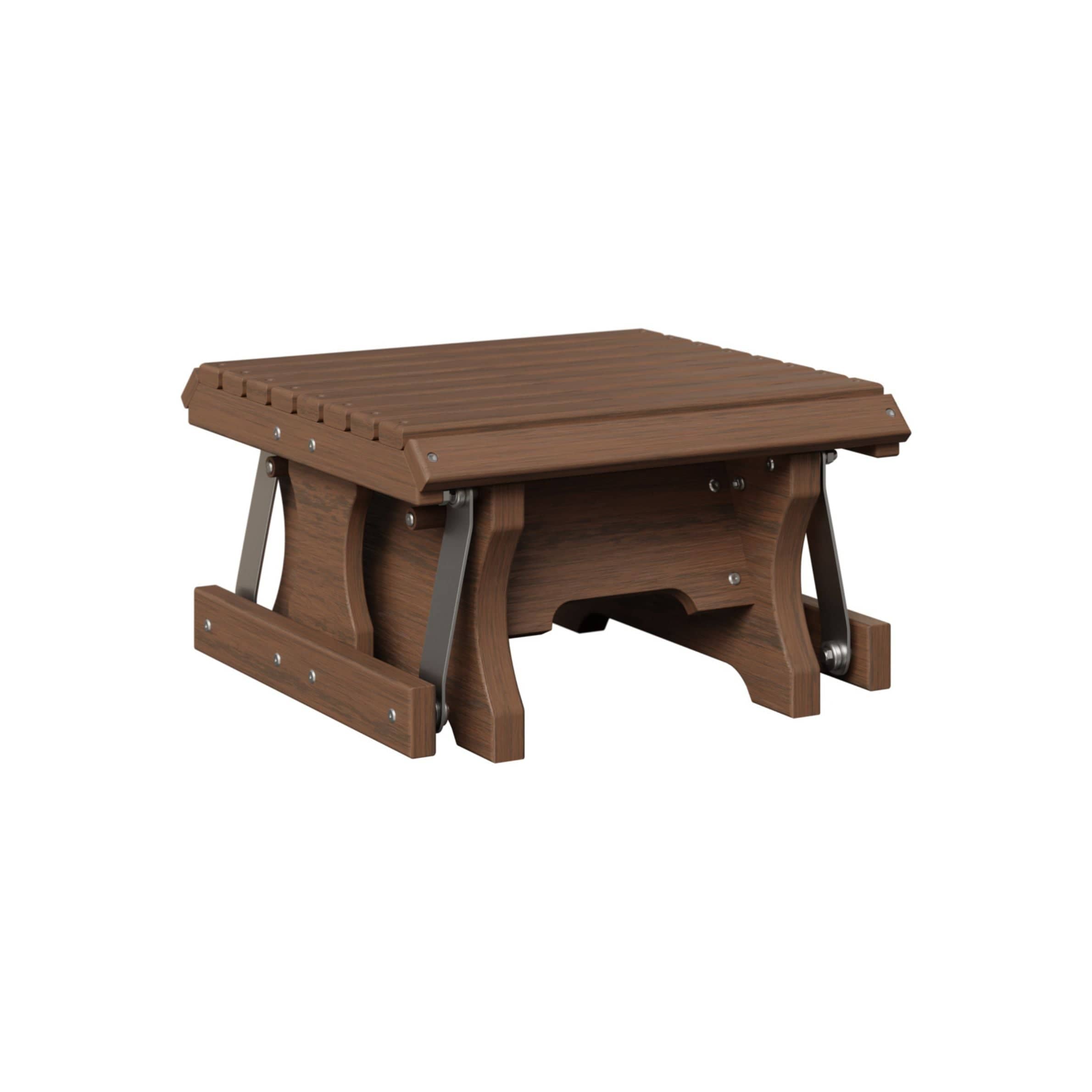 Berlin Gardens Poly Lumber Gliding Footstool