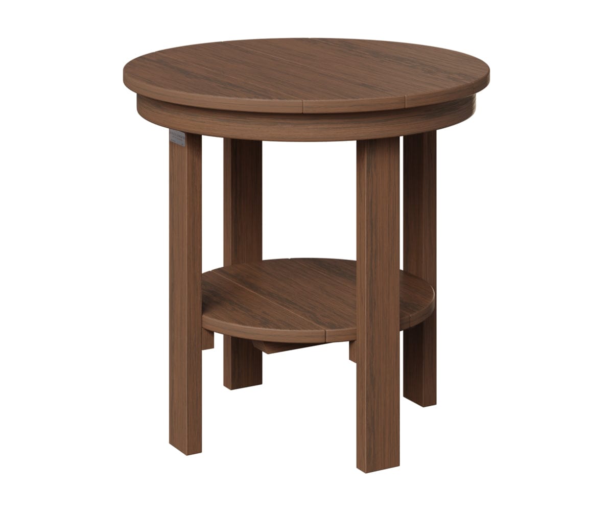 Berlin Gardens Poly Lumber Round End Dining Table