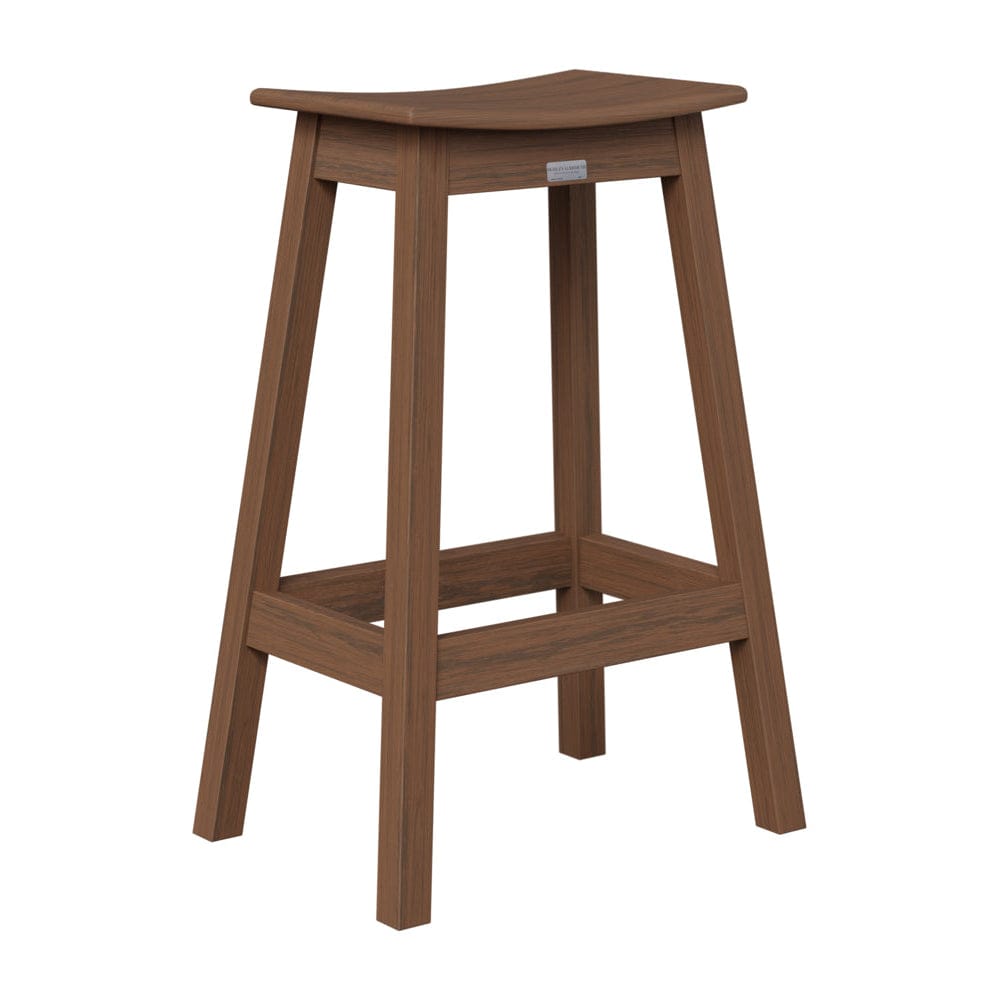 Berlin Gardens Saddle Poly Lumber Bar Stool