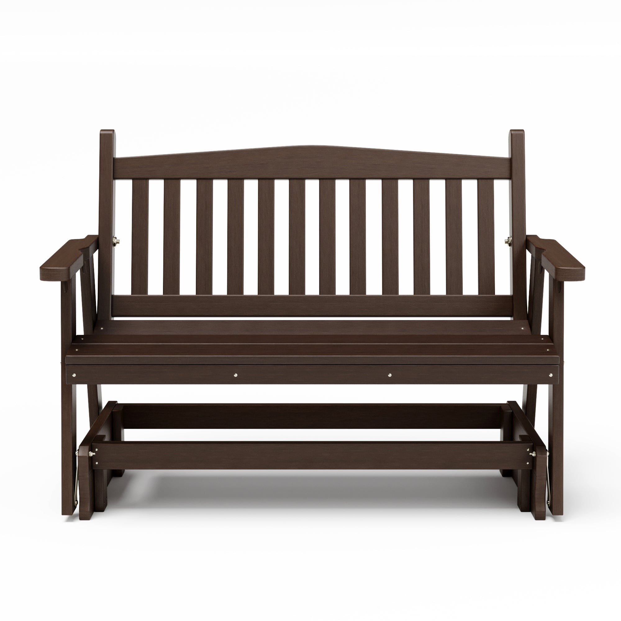 SimplyPoly Amish Made Mission Recycled Plastic Porch Glider