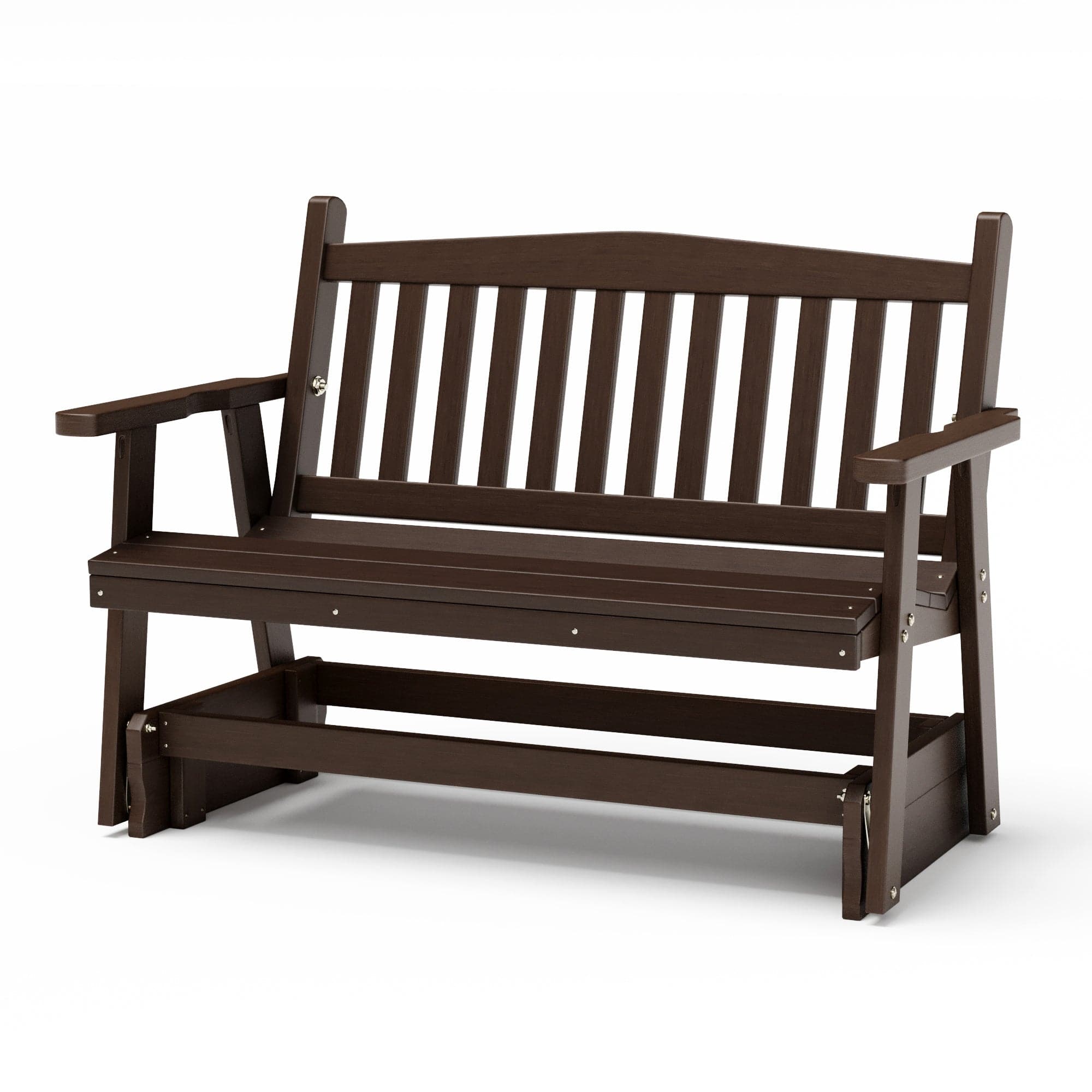 SimplyPoly Amish Made Mission Recycled Plastic Porch Glider