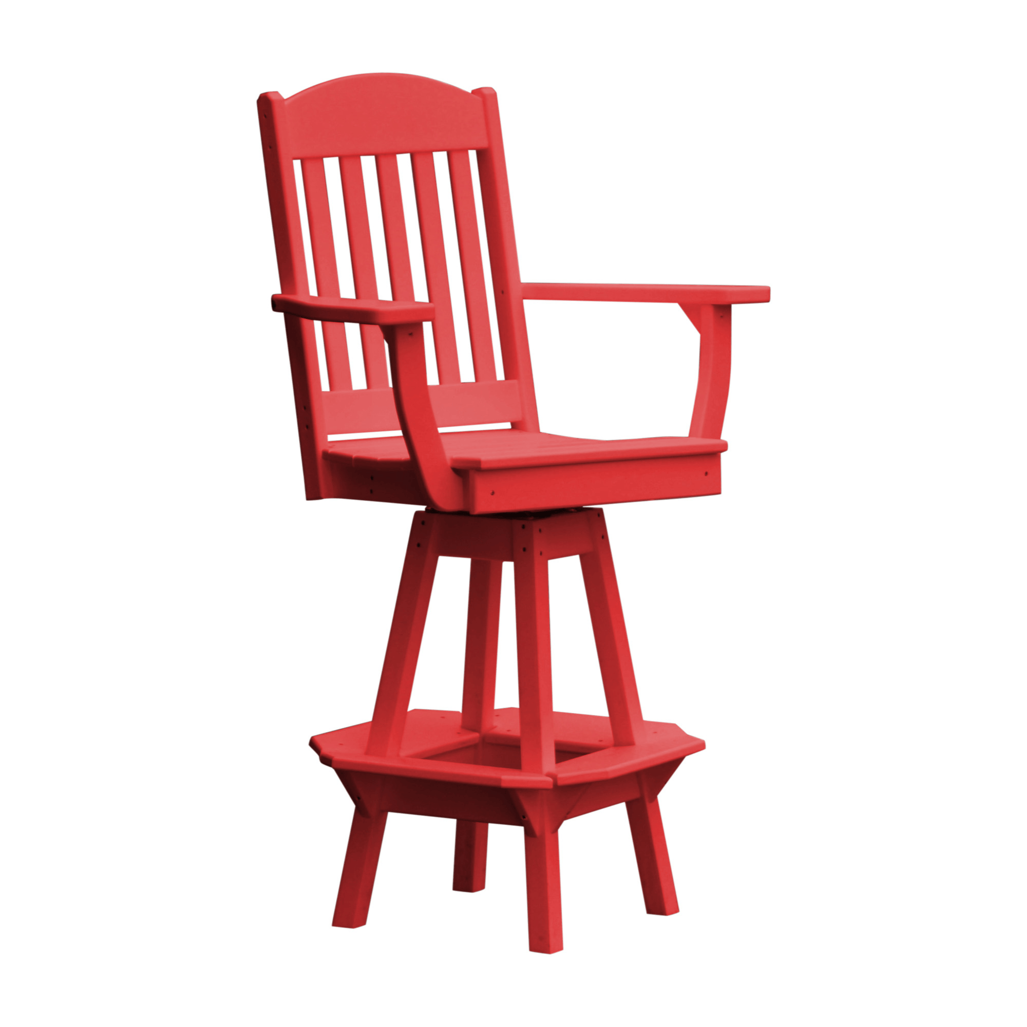 Keystone Amish Co. Classic Poly Composite Swivel Bar Chair