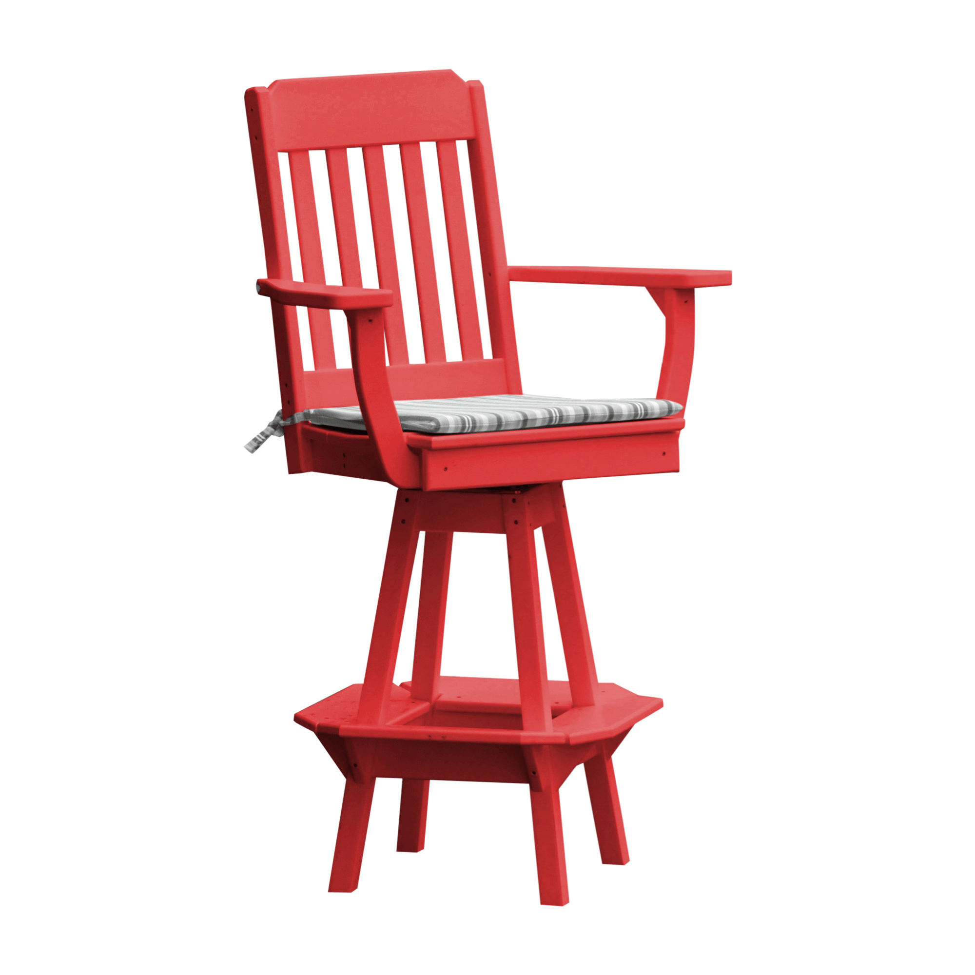 Keystone Amish Co. Traditional Poly Composite Swivel Bar Chair