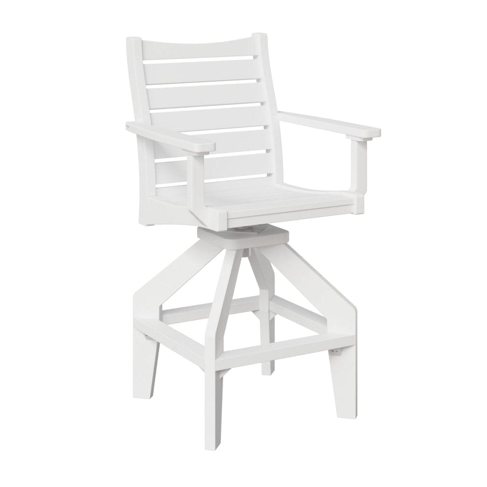 Berlin Gardens Bristol Outdoor Poly Lumber Swivel Bar Chair